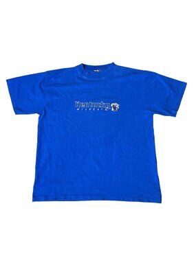 Kentucky Wildcats Graphic Blue T-Shirt Crew Neck Short Sleeve Vintage Look